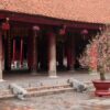 scene from around the temple of literature in hanoi, vietnam