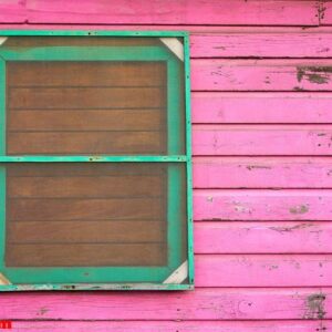 mahahual caribbean pink wood painted wall