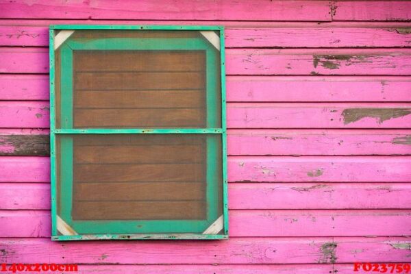 mahahual caribbean pink wood painted wall