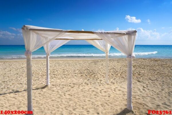 playa del carmen beach gazebo mexico