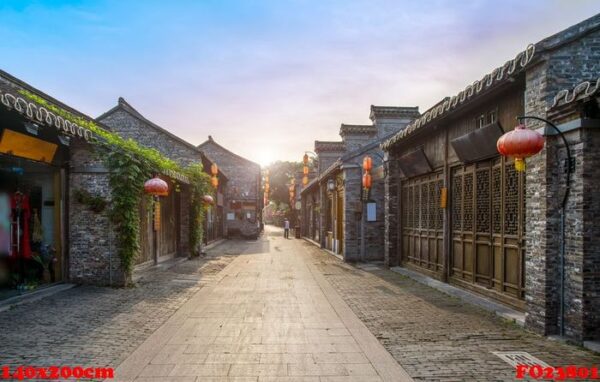 ancient city street of yangzhou, china