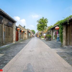 ancient city street of yangzhou, china