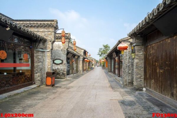 ancient city street of yangzhou, china