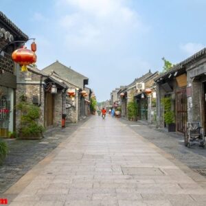 ancient city street of yangzhou, china