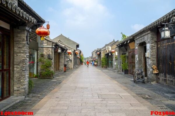 ancient city street of yangzhou, china