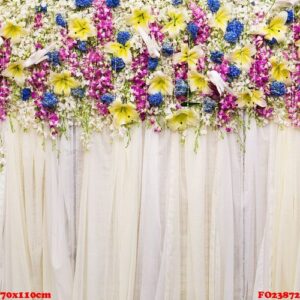 beautiful flowers background for wedding scene