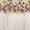 beautiful flowers background for wedding scene