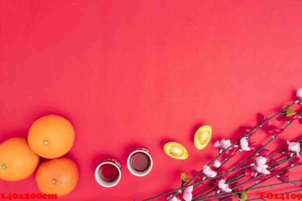 chinese new year festival decorations healthy and wealth orange