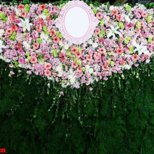 beautiful flowers background for wedding scene