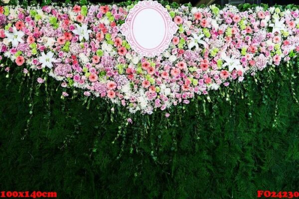 beautiful flowers background for wedding scene