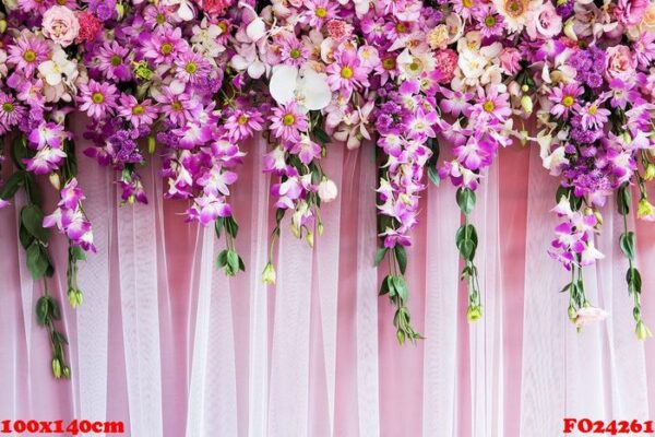 beautiful flowers background for wedding scene