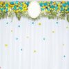 beautiful flowers background for wedding scene