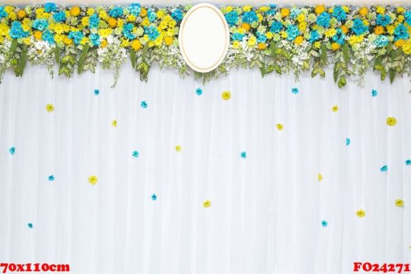 beautiful flowers background for wedding scene