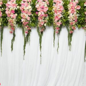 beautiful flowers background for wedding scene