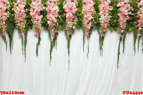 beautiful flowers background for wedding scene