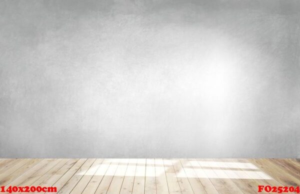 gray wall in an empty room with a wooden floor