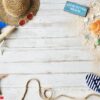 design space for summer holiday background