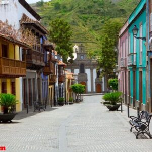 gran canaria teror colorful facades