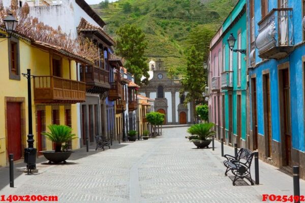 gran canaria teror colorful facades