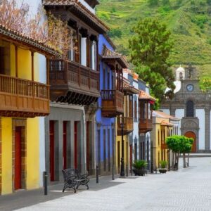 gran canaria teror colorful facades