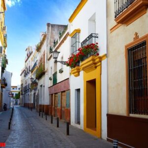 triana barrio seville facades andalusia spain