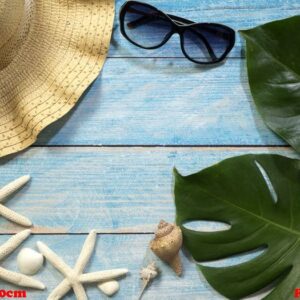 shells, starfish, hats. holiday ideas