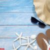 shells, starfish, hats. holiday ideas