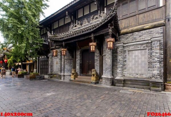 old buildings in kuan alley and zhai alley, chengdu, sichuan