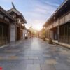 old buildings in kuan alley and zhai alley, chengdu, sichuan