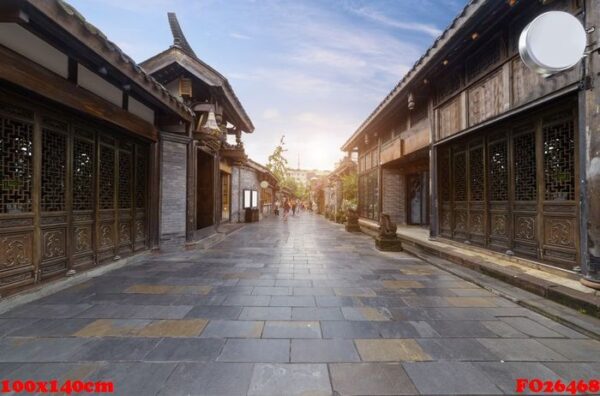 old buildings in kuan alley and zhai alley, chengdu, sichuan