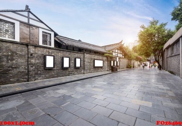 old buildings in kuan alley and zhai alley, chengdu, sichuan