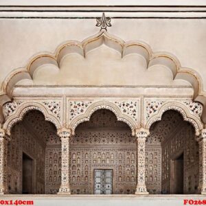 many arches inside red fort