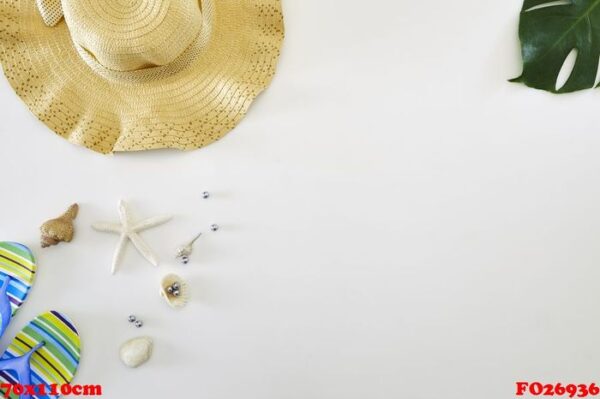 holiday summer flat lay background of copy space