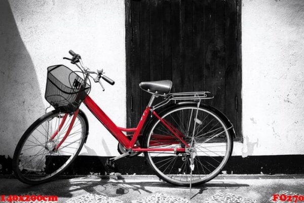 red bicycle