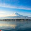 mountain fuji and lake kawaguchi, japan