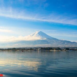 mountain fuji and lake kawaguchi, japan