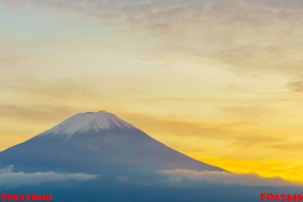 mount fuji sunset, japan