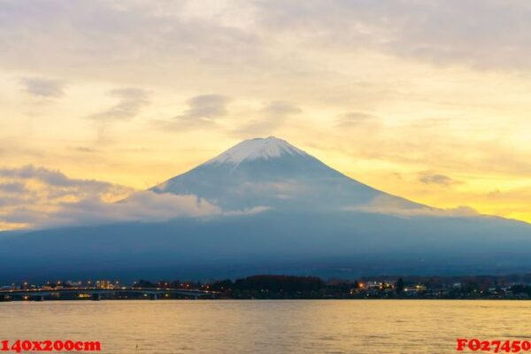 mount fuji sunset, japan