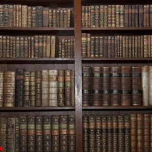 old books in old library