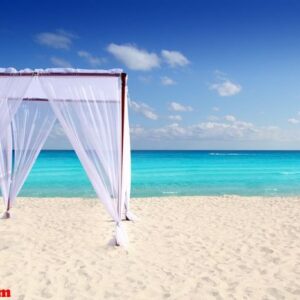 caribbean gazebo beach wedding massage