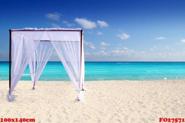 caribbean gazebo beach wedding massage