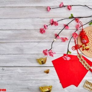 chinese new year and lunar new year decoration traditional with asian culture