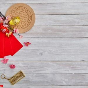 chinese new year and lunar new year decoration traditional with asian culture