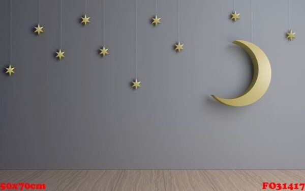 decorative moon and stars in room