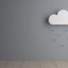 decorative rainy cloud in room