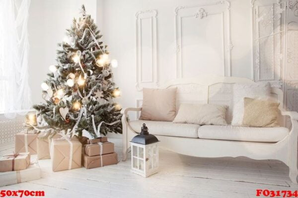 christmas tree in living room