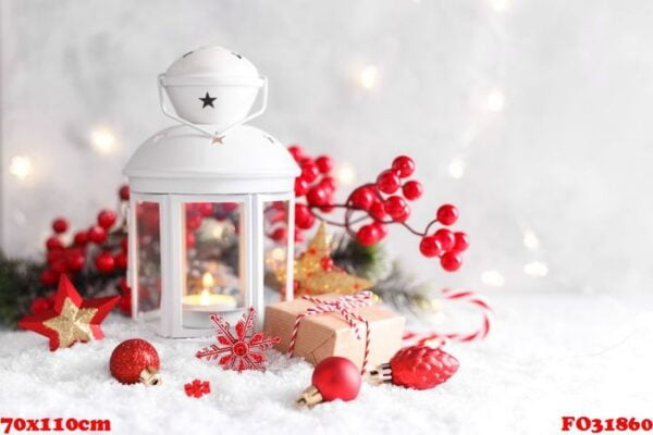 white lantern with candle