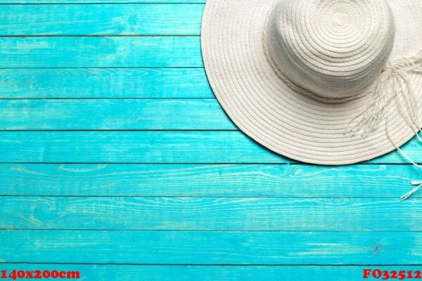 top view of beach hat