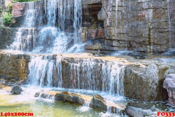 close up of waterfall flowing through rocks in lishui,zhejiang province