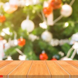 wooden board empty table top on of blurred background. perspecti